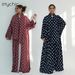 Women's Clothing Modest Fashion Set – Long Sleeve V-Neck Cardigan & Scarf In White/Pink/Brown/Black/Blue/Sky Blue, Lightweight Polyester_ecoleips.com