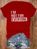 European And American Cross-border Foreign Trade Women's Fashion Fun Letter Print Round Neck Short-sleeve T-shirt Top_ecoleips.com