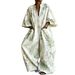 Bohemian Retro Ethnic Style Wide Leg Jumpsuit for Women with Pockets Long Robe Foreign Trade Fashion_ecoleips.com