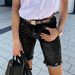 Summer New Fashion Frayed Hem Denim Jeans Women High Waist Straight Leg Blue Jeans Wish Style Hole Punching Decorated_ecoleips.com
