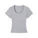 ng2510292 In-stock American-style U-neck Short-sleeve T-shirt, Made Of Cotton Nylon, Skin-friendly, Soft And Slim-fitting, With A_ecoleips.com