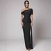 Elegant Solid Color Bodycon Midi Dress, High Waist Off-Shoulder Knit Dress For Women, Chic Casual Party Wear_ecoleips.com