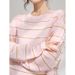 Plum Jan/Korean-style Spring-summer Casual Pink Round-neck Youthful Versatile Thin Knit Cardigan For Women_ecoleips.com