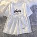 Summer Korean Style Women's Sportswear Set Casual Loose Fit Slimming Plus Size Fashionable Short Sleeved Top And Shorts Two Piece Outfit_ecoleips.com