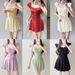Women's One Piece Swimsuit Solid Color Sweet Dress Style Conservative Slimming Flattering Hides Belly Fat Suitable For Students Hot Spring_ecoleips.com