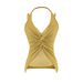 Purely Sensual Lace Spliced Halter Neck Camisole Women, Summer Design, V-neck Sleeveless Slim-fit Top For Outerwear_ecoleips.com