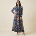 New Spring And Autumn Middle Eastern Indonesian Robe Dubai Arab Plus Size Dress Pleated Printed Women's Dresses_ecoleips.com