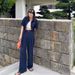 Women's Clothing High Waist Denim Shirt Elastic Waist Loose Wide Leg Pants Trousers Two Piece Suit_ecoleips.com