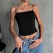 Women's Clothing Solid Color Spaghetti Straps Flat Tube Top Ice Silk Suspenders Slim Hot Girl Short Versatile Vest_ecoleips.com