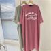 Summer Fashion Trendy Printed Short Sleeve Large Size Women's Loose Dress Top_ecoleips.com