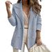 Aria Basics European And American Cross-Border Trade Women's Clothing Short Textured Casual Top Long Sleeve Jacket Coat_ecoleips.com