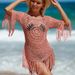 Hand-Crochet Lace Bikini Cover-Up Beach Tunic - Boho Chic Knit Sun Protection For Women (S/M/L)"_ecoleips.com