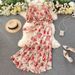 Women's Premium Resort Style Two Piece Set Short Tie Waist Chiffon Blouse Sexy Fishtail Skirt New 2020_ecoleips.com