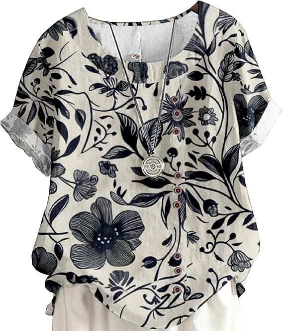 2025 Fashion Women's Clothing Round Neck Shirt New JM14_ecoleips.com