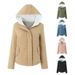 Women’s Fleece-Lined Hooded Puffer Jacket – Korean Style Quilted Coat With Polyester Padding For Casual & Campus Wear_ecoleips.com