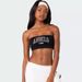Summer Women's Slim Fit Bandeau Top Midriff Exposed Number & Letter Print Y2K European American Style Fashionable Sexy_ecoleips.com
