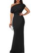 Women's Clothing Elegant Sleeveless Off Shoulder High End Tight Long Formal Party Dress_ecoleips.com