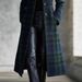 European And American Style Women's Cardigan Digital Print Plaid Single Breasted Long Sleeved Outerwear_ecoleips.com