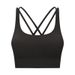 New Dropshipping Nude Feel Sports Bra With Cross Back Sexy Design, Fitness Running Shock Absorbing Yoga Bra_ecoleips.com
