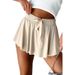 2025s Spring Summer New Solid Color Casual Pants Simple Style High Waist Skirt Shorts Women_ecoleips.com