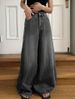 Cross-border Fashion Retro Jeans, New Style, Drapey Straight Loose High-waisted Wide-leg Casual Trousers, Trendy_ecoleips.com
