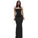 Women's Clothing Women's Casual Slim Fit Long Dress Style Suspender Detail Hot Selling Fashionable Temperament Clothing_ecoleips.com