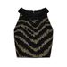 2025 Summer New Heavy Rhinestone Vest + Black Wide-Leg Pants Elegant Commuter High-Waist Flared Trousers_ecoleips.com
