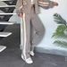 2025 European And American Cross-Border Fashion Color Block New Two-Piece Set Autumn Women's Casual Sports_ecoleips.com