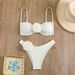 Women’s Clothing New sexy tube top 3D flower briefs bikini bikini swimsuit_ecoleips.com