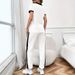 Women's Summer Outfit Short-Sleeve Printed Top And Pants Set Unique Graphic Design Casual Comfort S-XXL_ecoleips.com