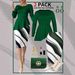 Women's Plus Size Elegant Two Piece Set With Irregular Hem Round Neck Long Sleeve Pullover Top And Slim Fit Skirt_ecoleips.com