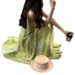 Stunning Summer Dress, Dopamine Dressing, French Seaside Vacation, High-end Green Chiffon Suspender Dress_ecoleips.com