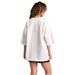 Fashionable Elegant High-End National Trend Printed 2025 Summer New European And American 100% Cotton Short Sleeve_ecoleips.com