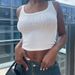 2024 Spring Summer Fashion Casual Letter Rhinestone U-Neck Sexy Sleeveless Short Tank Top For Women Wholesale_ecoleips.com
