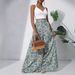 Women's High Waist Floral Print Wide Leg Pants Summer Palazzo Trousers Lightweight Polyester 3D Patterns for Casual & Office Wear_ecoleips.com