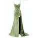 Elegant Strapless Evening Gown Side Slit Small Train Women's Party Wear Perfect for Birthdays Bridesmaids_ecoleips.com
