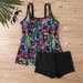 Women's Plus Size Striped & Polka Dot Tankini Swimsuit Set - Comfortable Swimwear For Beach & Pool_ecoleips.com
