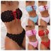 Women's Strapless High-Waisted Bikini European American Style Two Piece Swimsuit Sexy Tie-Up Clothing_ecoleips.com