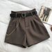 Women's Clothing Slim High Waist A Line Wide Leg Pants Versatile Casual Pants_ecoleips.com