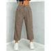Casual Style Women's Harem Pants, Slimming Loose And Casual Pants For Daily Commuting_ecoleips.com