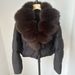 Women's Fashionable Winter Jacket Short Down Coat With Real Fox Fur Collar S/M Stylish Warm Oversized Puffer Casual Winter Outerwear_ecoleips.com
