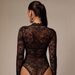European And American Cross-border 2026 Spring New Lace Small Stand-up Collar Long-sleeve Sexy Slim-fit Women's_ecoleips.com
