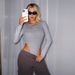 Voya Women's Simple And Sexy Style Jumpsuit, Spring And Summer Long Sleeved Tapered Pants, Slim Fit Bottom Top_ecoleips.com