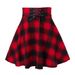 Aria Basics Aria Basics 2024 European And American Foreign Trade New Fashion Plaid Tie-Waist Skirt Fresh College Style_ecoleips.com
