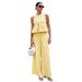 2026 European And American Fashion Casual Round Neck Sleeveless Ruffle Hem Top High-Waisted_ecoleips.com