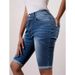 Women's Clothing Slim Fit Denim Shorts Casual Stylish Multi Craftsmanship Simple Style_ecoleips.com