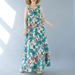 2024 Real Shot Summer New Bohemian Plus Size Sleeveless Round Neck Printed Mid-Length Dress For Women_ecoleips.com