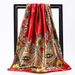 Large Square Scarf Women's Casual Fashion Accessory Cashew Print Middle Eastern Style For Muslim Culture_ecoleips.com
