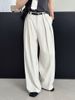 K Suit Pants With High Waist And Slimming Effect, Loose Casual Pants, Women's Workplace High-end Feel Suit Pants. No Belt_ecoleips.com