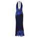 Women's Clothing 2025 Summer New Fashion Sexy Printed Backless Slit Slim Fit Tie Dress Wholesale_ecoleips.com